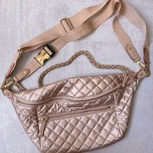 MZ Wallace Quilted Nylon Sling Crossbody Bag
